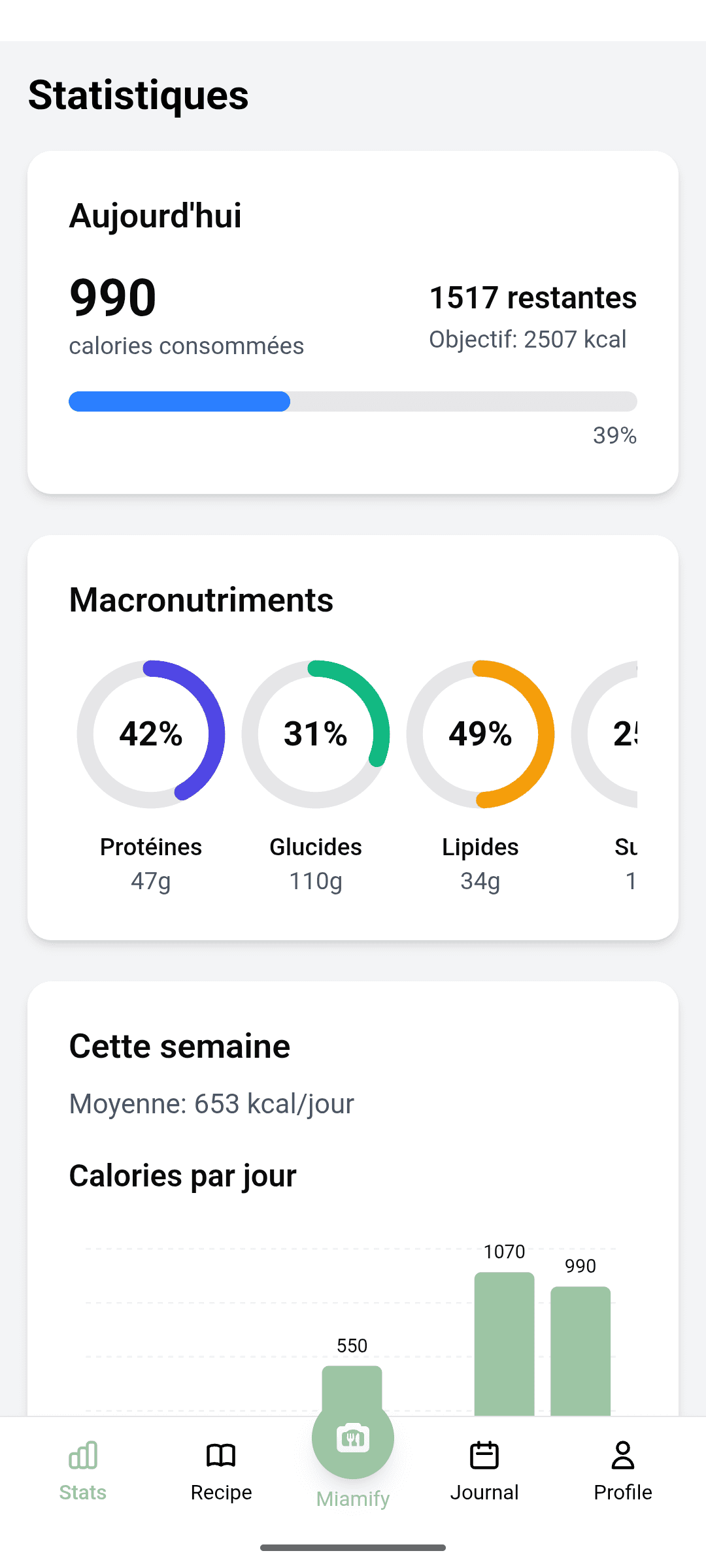 Miamify Recipe Detail Screen